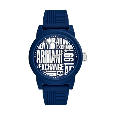 Reloj Armani Exchange Deportivo/Fashion Silicona Azul 0