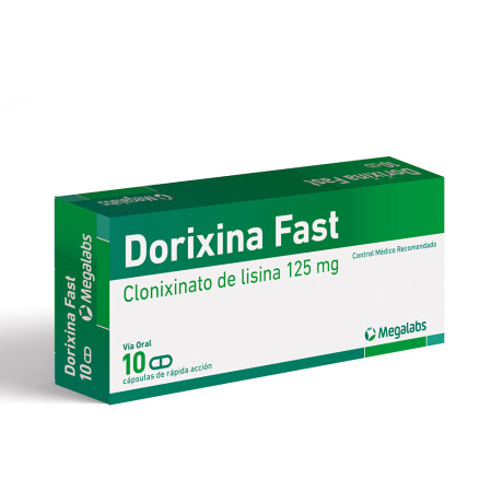 Dorixina Fast 10 Cápsulas Dorixina Fast 125 mg 10 Cápsulas de Rápida Acción