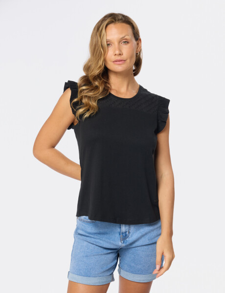 REMERA LISA Negro