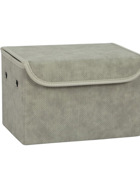 CAJA ORGANIZADOR RECT C/TAPA 30X20XH20CM PU GRIS CAJA ORGANIZADOR RECT C/TAPA 30X20XH20CM PU GRIS