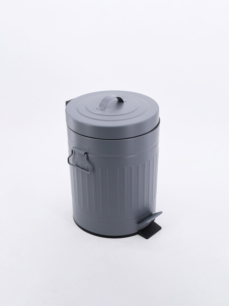 PAPELERA CON PEDAL GRIS