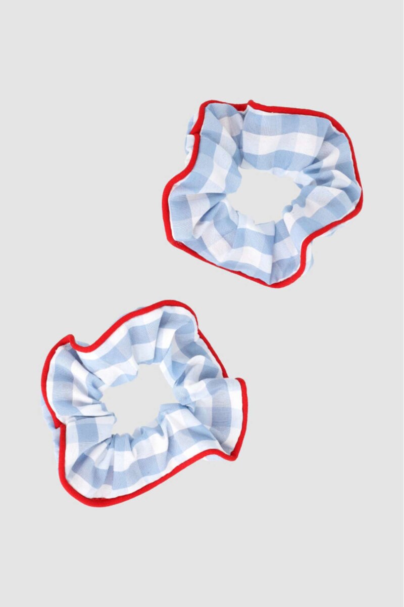 Pack x2 scrunchies - Azul 