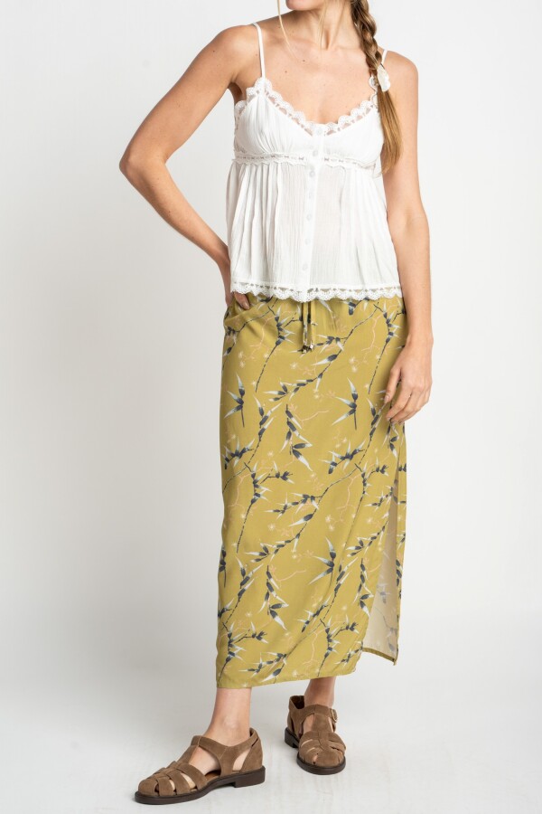 Falda Print Pistacho