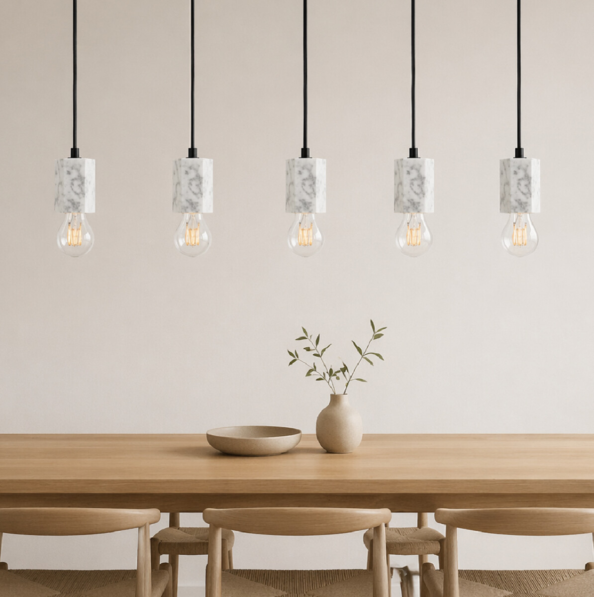 Luminaria Nordic Hexagon - Mármol 