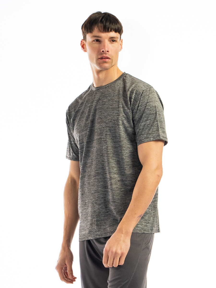 Remera Deportiva Dry Fit - Gris Melange 
