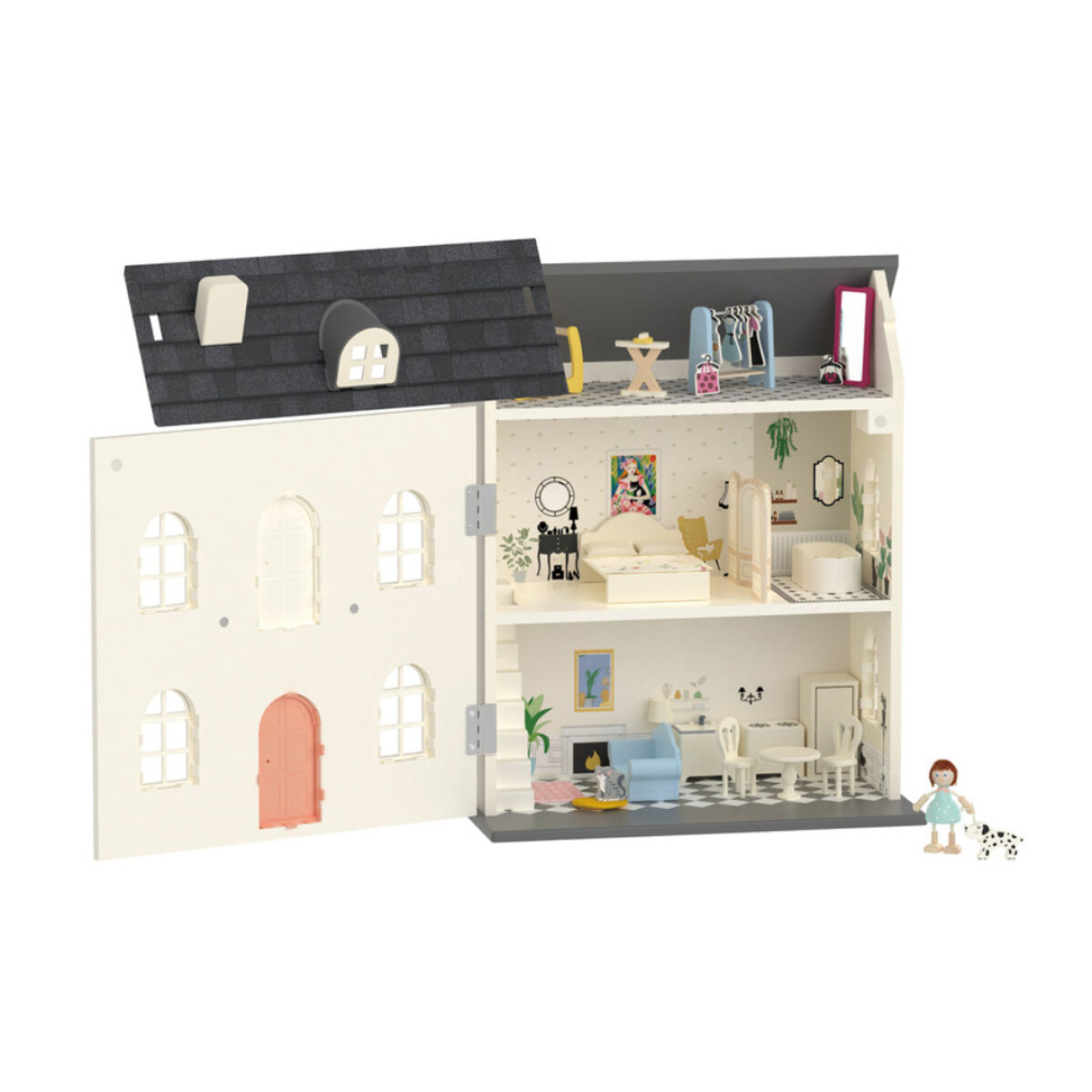 Casita para muñecas Classic World vintage - en madera 