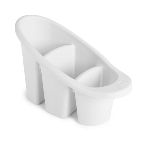 Escurridor de Cubiertos con 3 Separaciones BLANCO