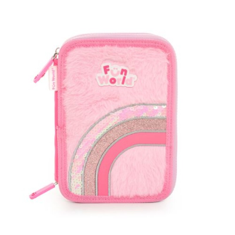 Cartuchera LOVELY 3 pisos Rosa