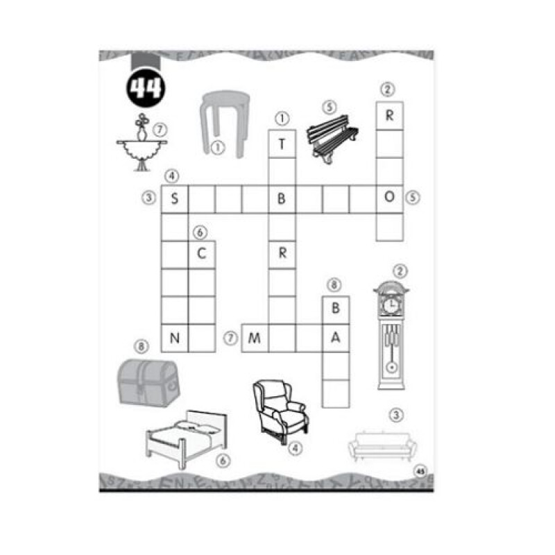 Libro crucigramas para niños - Naranja Libro Crucigramas Para Niños - Naranja