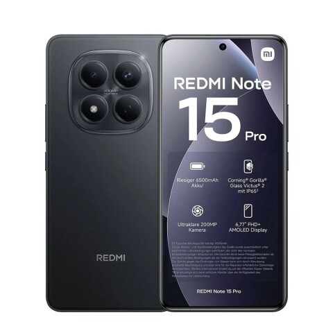 Celular Xiaomi Redmi Note 15 Pro 4G 256GB 8GB RAM Negro