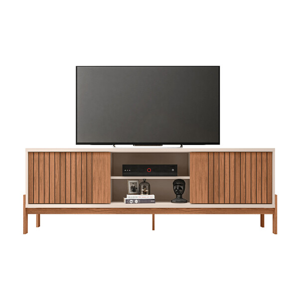 RACK PARA TV MODELO TANNEN 1.8 - COLOR FREIJO/OFF WHITE Rack Para Tv Modelo Tannen 1.8 - Color Freijo/off White