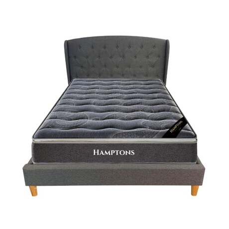 Sommier 2 Plazas Hamptons Hybrid Silver Con Respaldo Sommier 2 Plazas Hamptons Hybrid Silver Con Respaldo