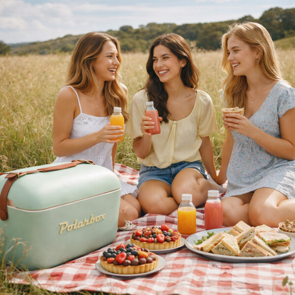 Conservadora Hielera Vintage 20L Litros Latas Hielo Polarbox Color Verde 1