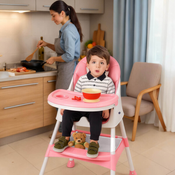 Silla De Bebe Para Comer Plegable Asiento 2 En 1 Arnes Cinturon Seguridad 3 Puntos Imback Color Rosa Silla De Bebe Para Comer Plegable Asiento 2 En 1 Arnes Cinturon Seguridad 3 Puntos Imback Color Rosa