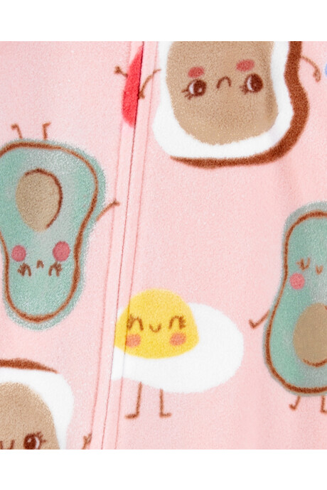 Pijama una pieza de micropolar diseño desayuno Sin color