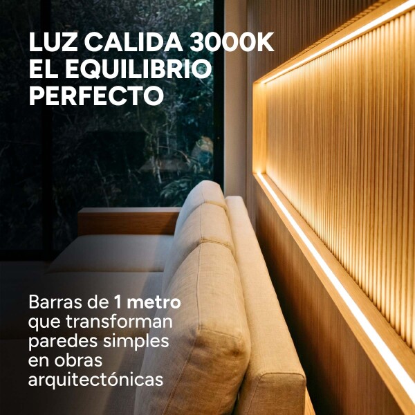 Repuesto Barra LED para Panel WPC 100 cm Encastrable Cálida