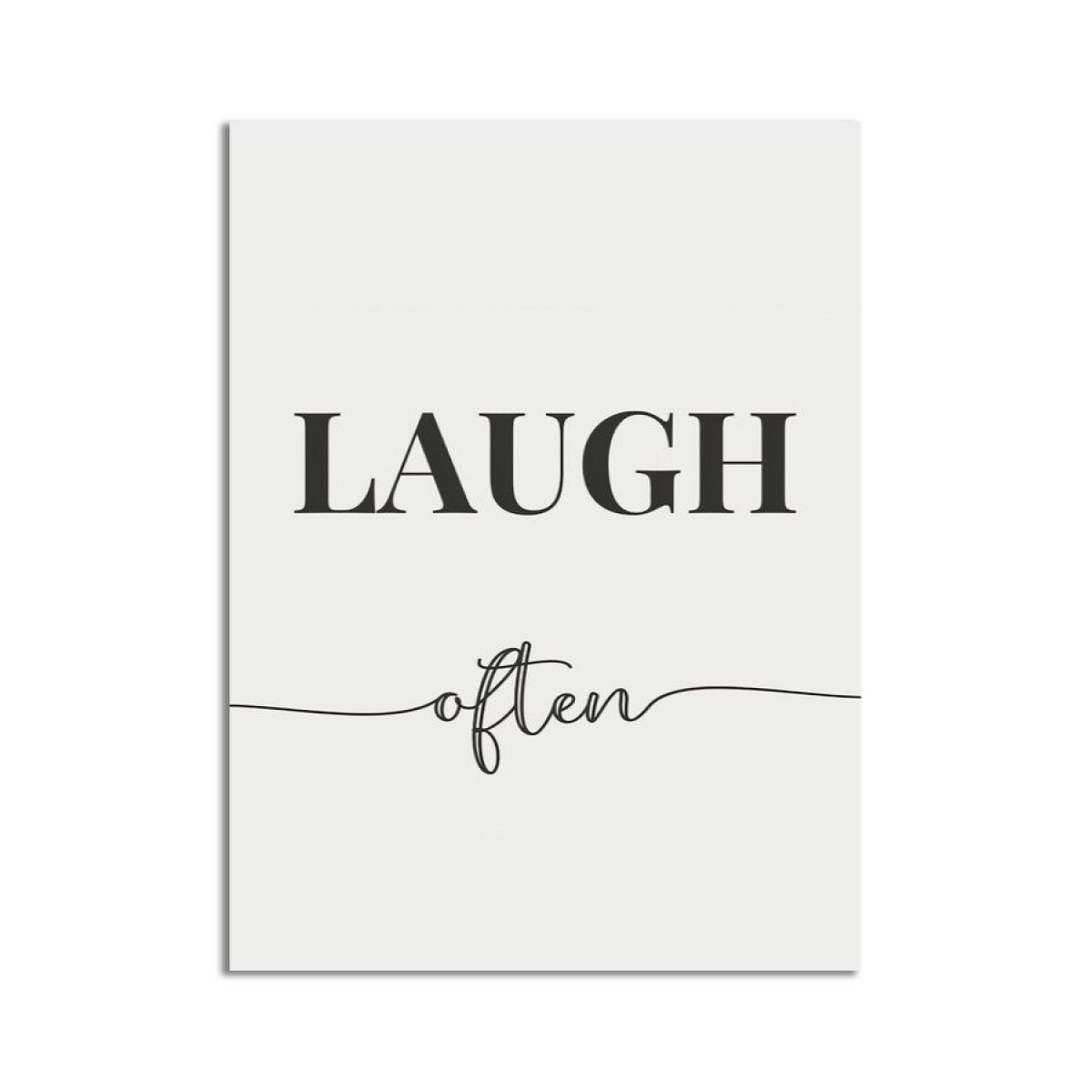 Cuadro Canvas 543062-02 30X40CM Laugh Often 