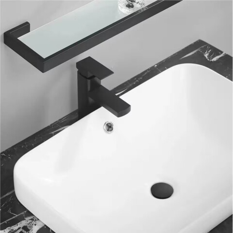 Válvula lavatorio negro mate click clack 1.1/4 t/grande Válvula Lavatorio Negro Mate Click Clack 1.1/4 T/grande