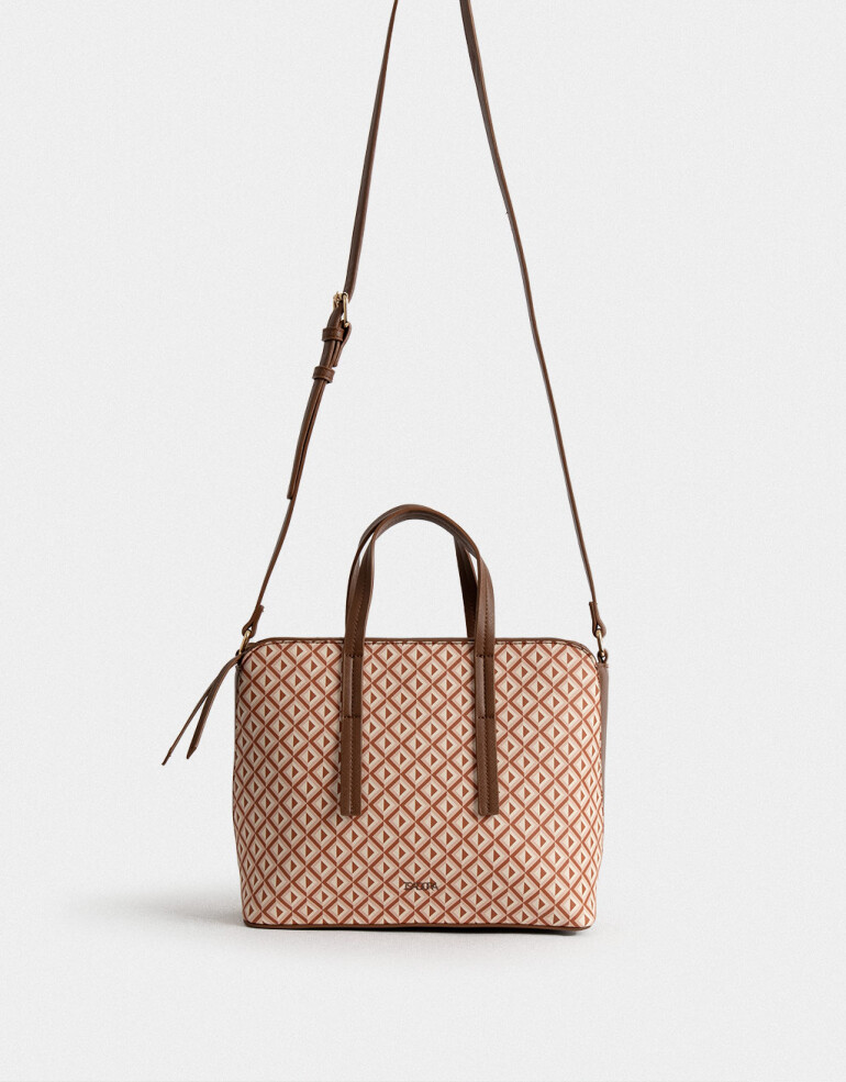 City Cartera City Estampada - Estampado Geometrico