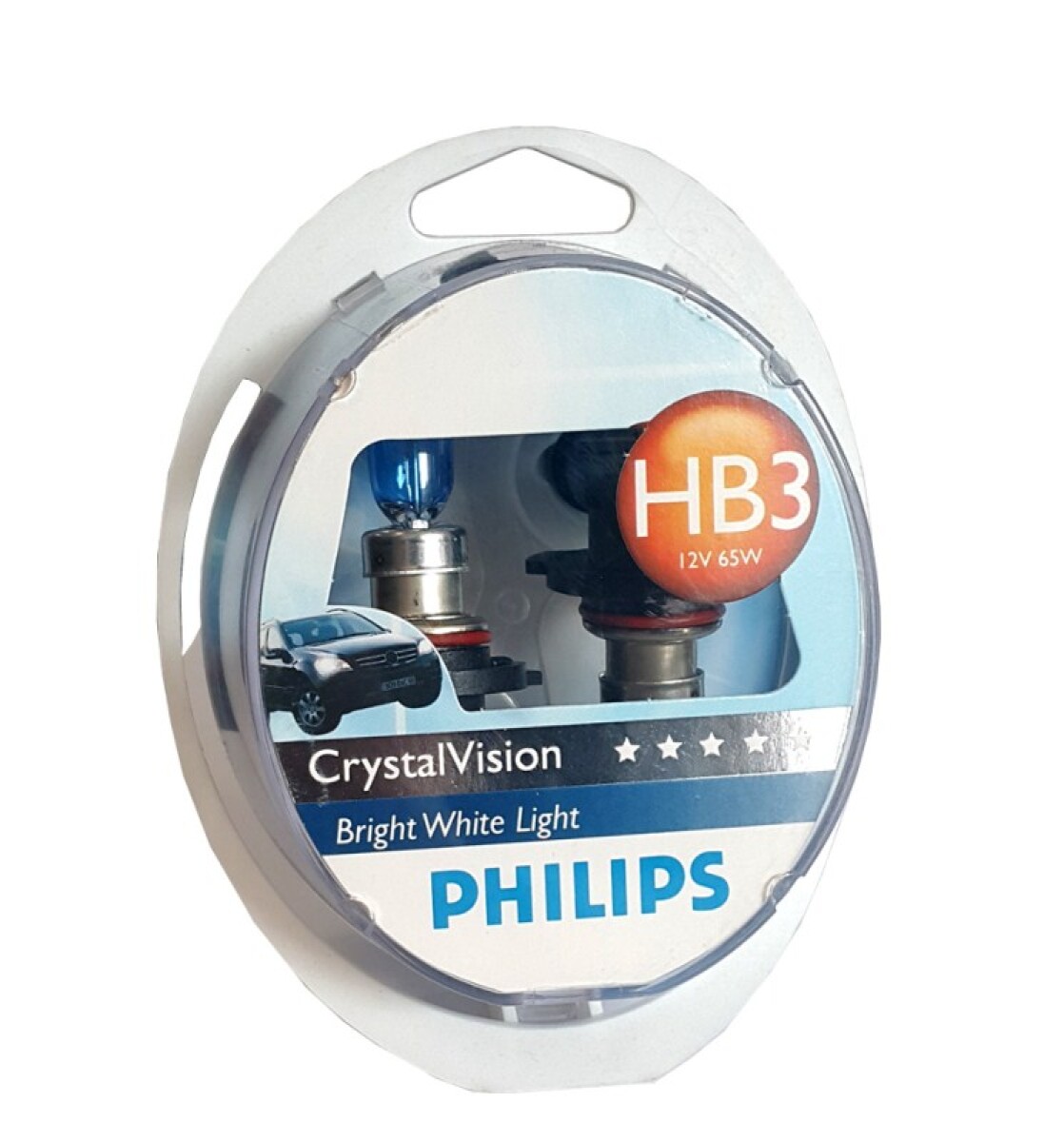 LAMPARA - HALOGENA 12V 60W HB3 P20D CRYSTAL VISION PACK X2 PHILIPS 