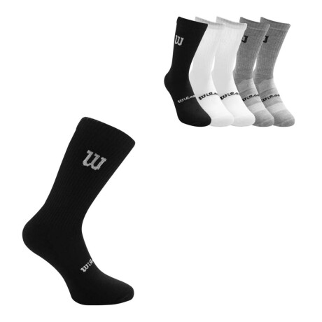 Medias Largas Pack X6 Pares Unisex Blanco