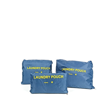 Set Organizador De Valija 6 Separadores Azul