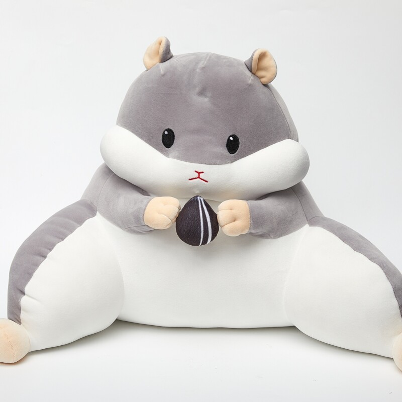 ALMOHADA DE CINTURA DE HÁMSTER DE DIBUJOS ANIMADOS - GRIS ALMOHADA DE CINTURA DE HÁMSTER DE DIBUJOS ANIMADOS - GRIS