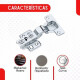 Pack X4 Bisagras Autoreten 35mm De Calzoleta Semi Curva Gris