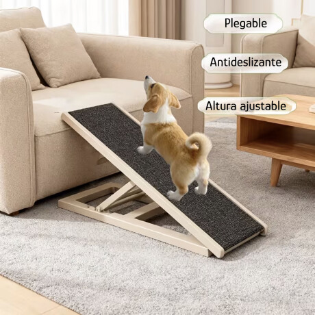 Rampa Para Mascotas Chica Plegable Liviana Compacta Gris