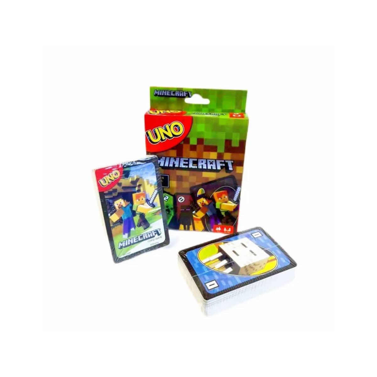 Juego de cartas UNO diseño minecraft - Juego De Cartas Uno Diseño Minecraft 