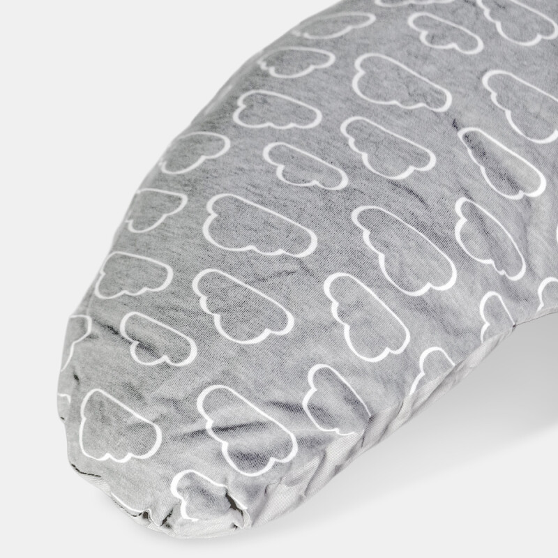 ALMOHADA GRIS C/DIS 52X40CM Unica