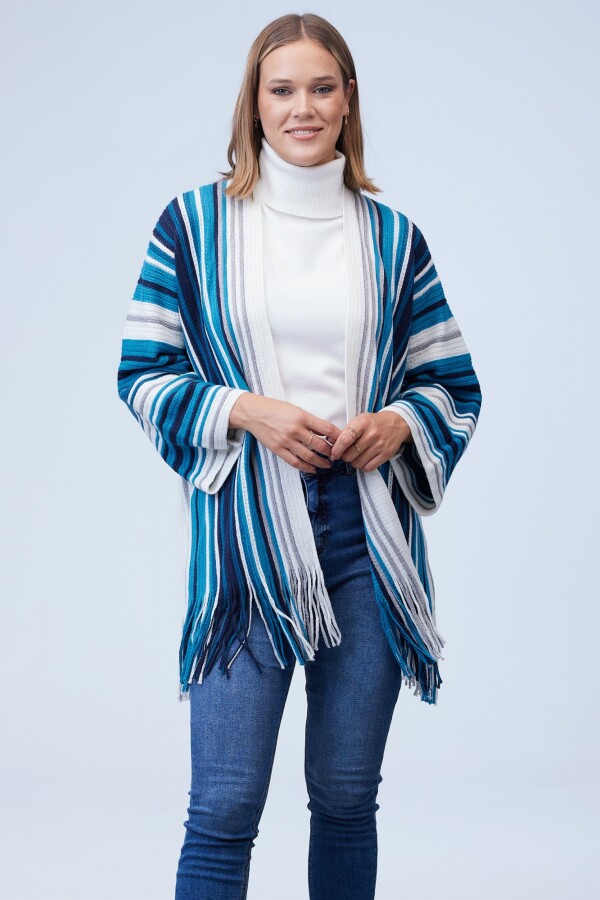 Cardigan Flecos MULTI/PETROLEO