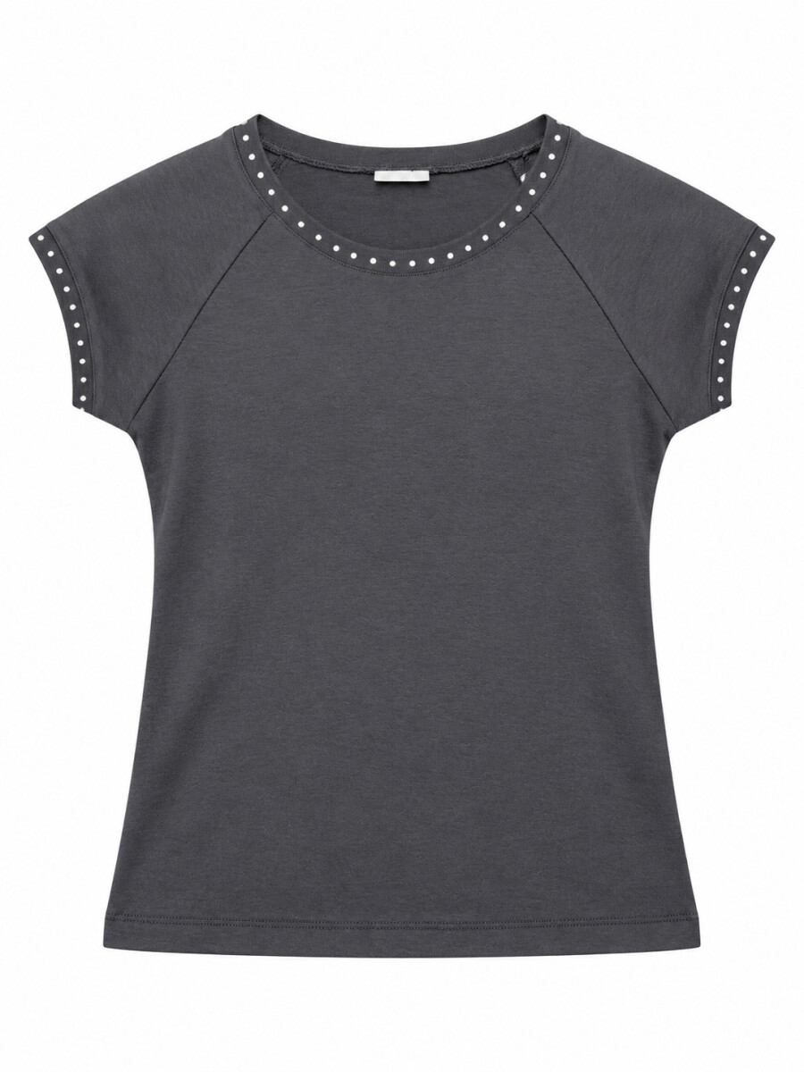 REMERA DENORA - GRIS OSCURO 