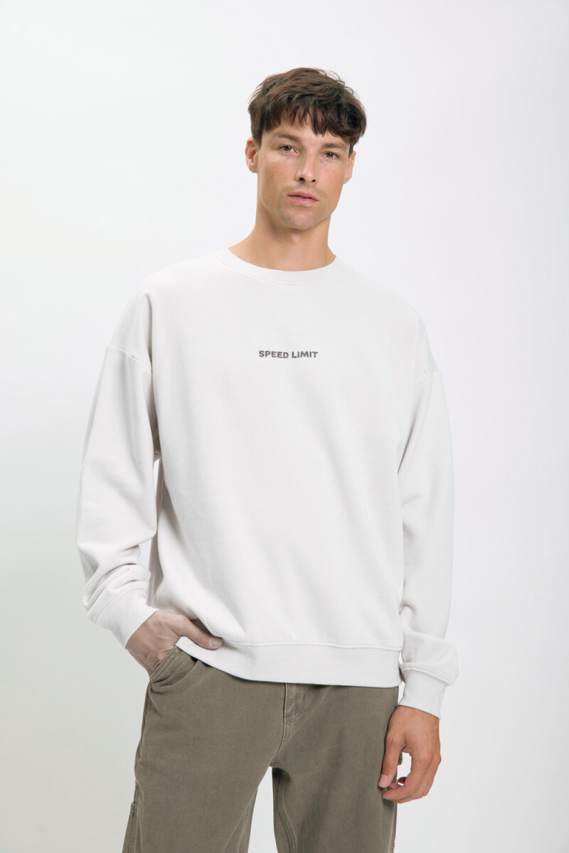 Buzo deportivo oversize - Gris Claro 
