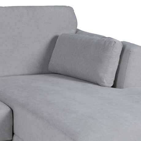 Rinconera Capri - Tela Microfibra - Chaise derecho Kruger 06-155 (Ceniza)