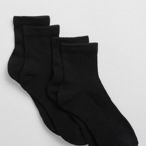 V-STUDIO QTR CREW 2PK TRUE BLACK
