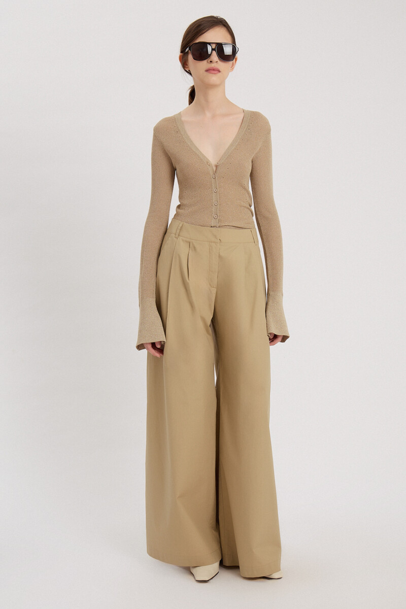 PANTALON ANCHO LIBRA Camel