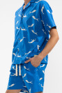 CONVERTIBLE CAMP-COLLAR SHIRT Mermaid Blue