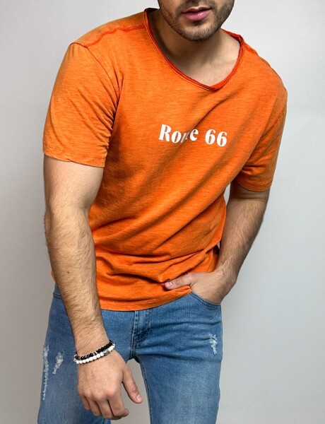 T-Shirt con logo frontal Marin Naranja