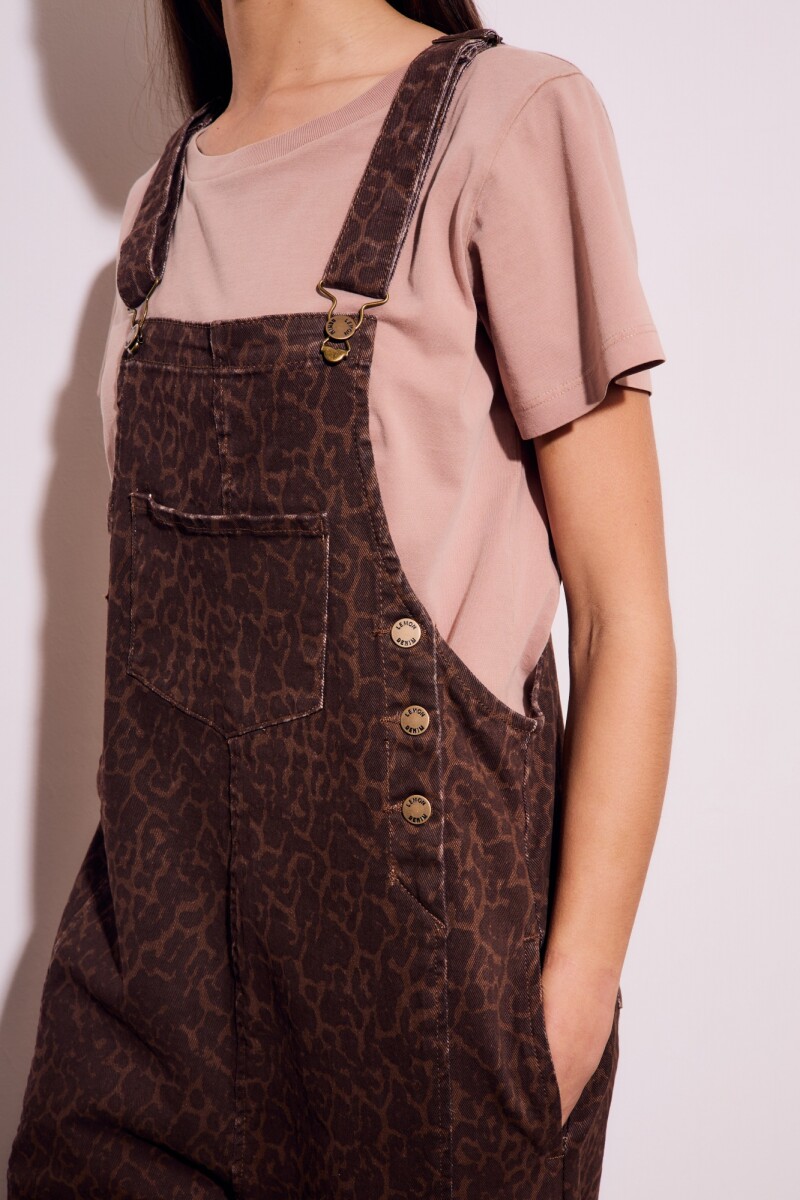 Enterito Animal Print Marron