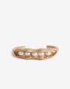 Brazaletes Perlas Brazalete Metal Chauchas - Dorado Oro Amarillo