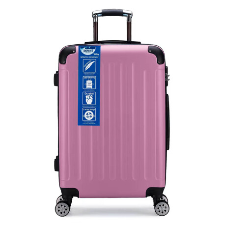 Valija Rígida 20'' Resistente Impermeable 4 Ruedas Rosa1