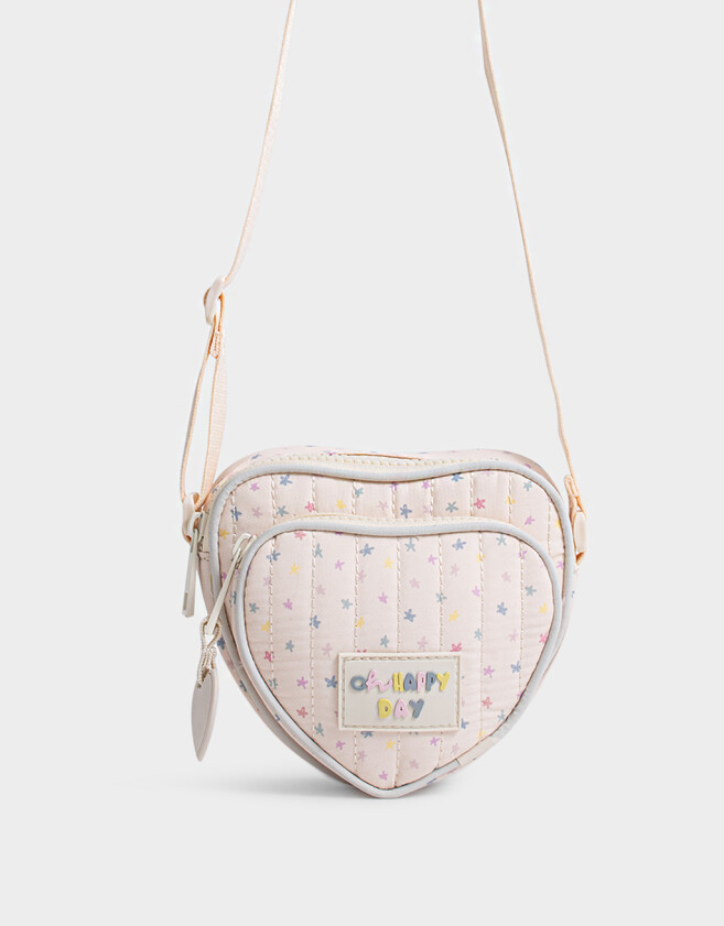 Mochilas y Carteras Infantiles Bandolera Infantil De Corazón - Estampado Flores
