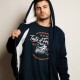 Campera Felpa y Corderito Navy
