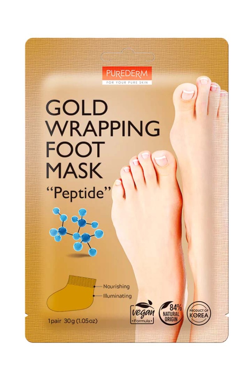 Gold Wrapping Foot Mask "Peptide" 