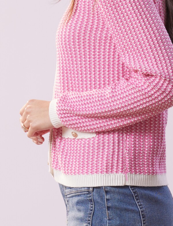Cardigan Tweed FUCSIA