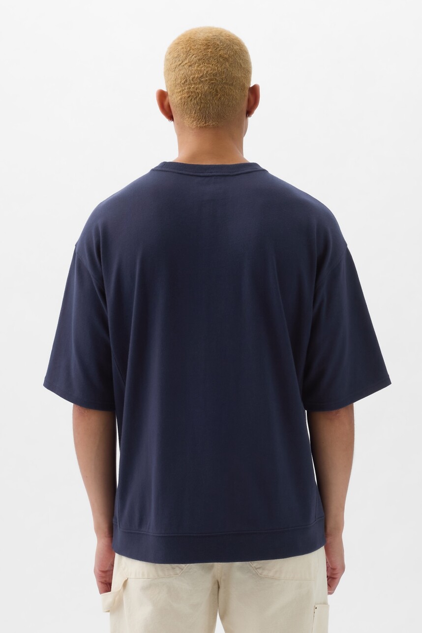 Remera Logo Gap Hombre Navy Uniform