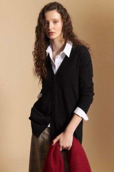 CARDIGAN ROMERO Negro