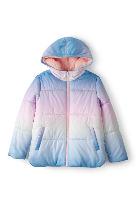Campera puffer, diseño arcoíris. Talles 4-6 Campera puffer, diseño arcoíris. Talles 4-6