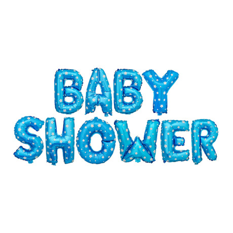 Globo de aluminio Baby Shower Celeste